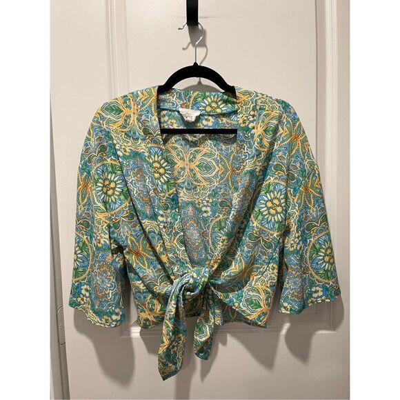 Hippie Rose paisley print wrap, women’s size S - Picture 1 of 4